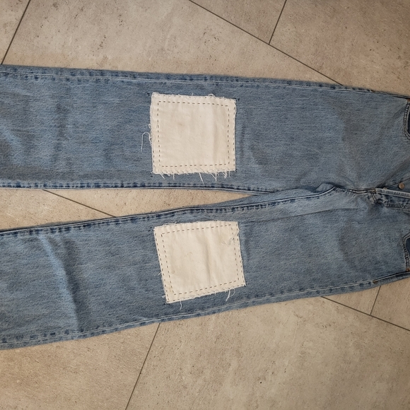 Pistola wide leg patched knee jeans - Picture 4 of 5